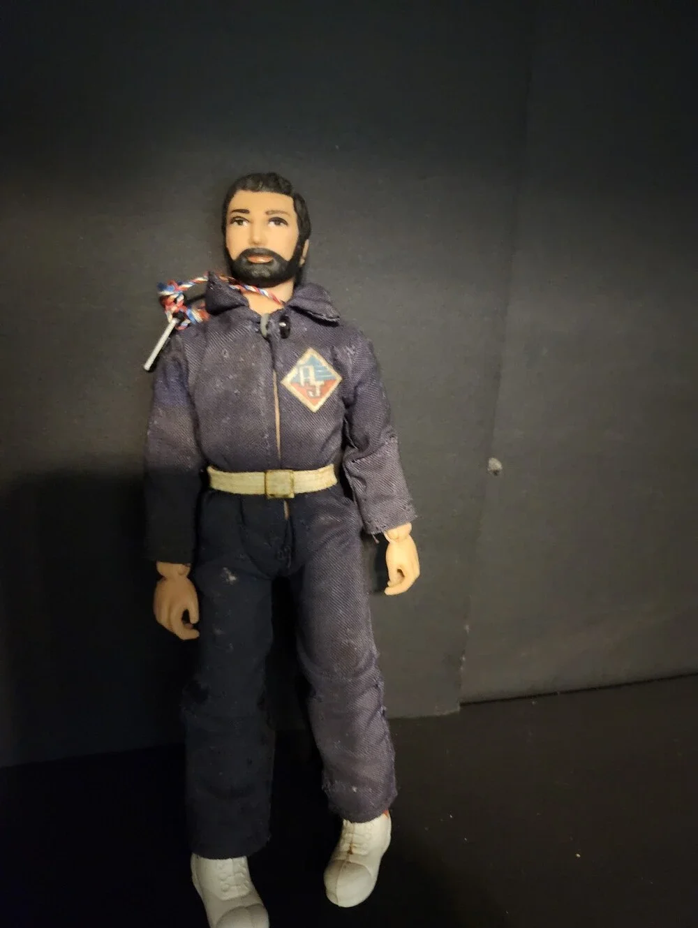 Vintage Action Jackson Male Action Figure in Navy Jumpsuit